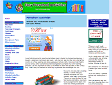 Tablet Screenshot of easy-preschool-activities.com
